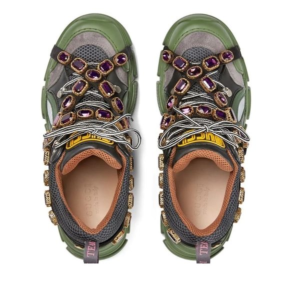 RARE Gucci Flashtrek SEGA Green Removable Crystal - Picture 5 of 8